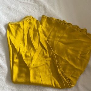 Zara gold midi skirt